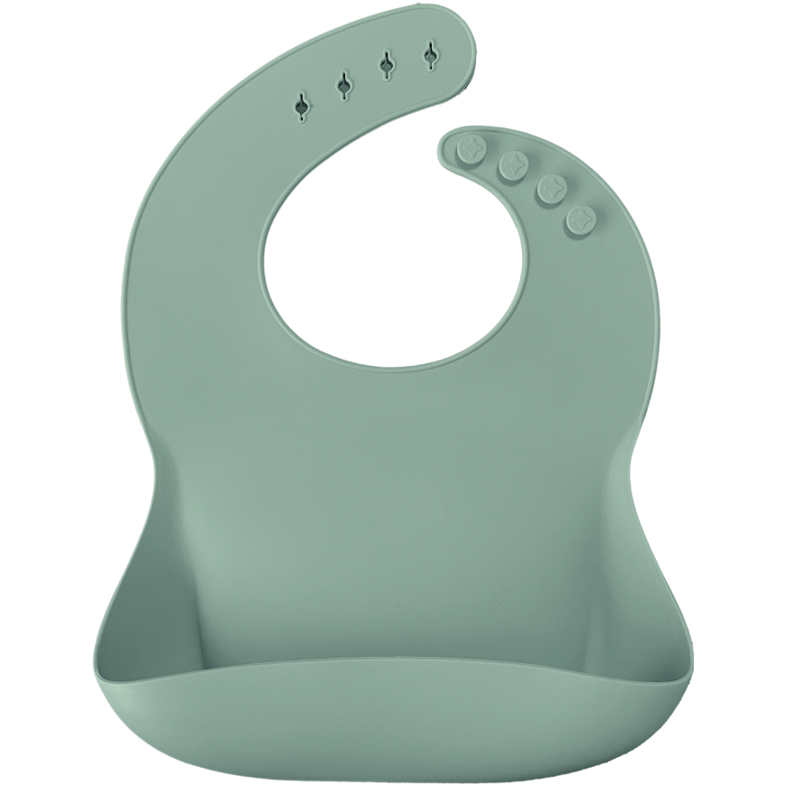 MINIKOIOI silicone bib BASICS, River Green