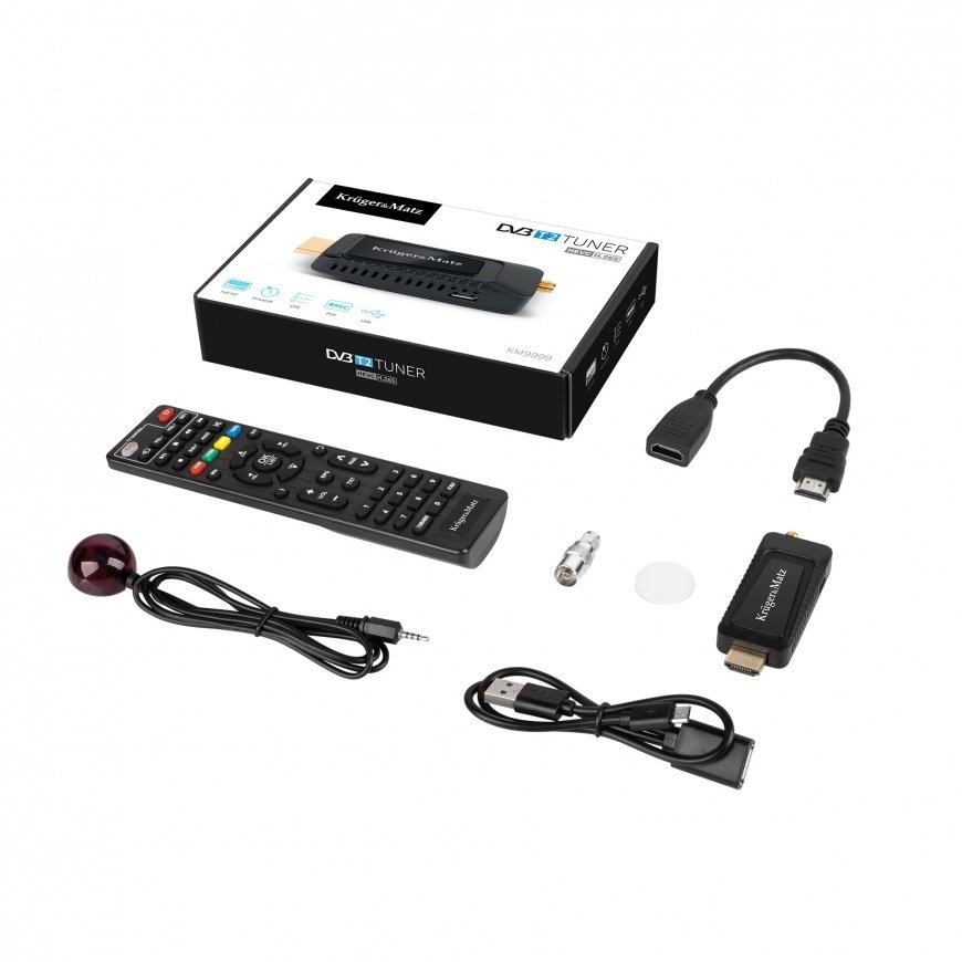 KRUGER & MATZ minituuner DVB-T2 H.265 HEVC KM9999 – 3