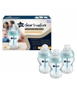 TOMMEE TIPPE bottle ADVANCED ANTI-COLIC, 260 ml, 3 pcs., 422746