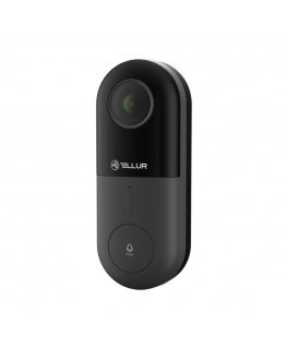 Tellur Smart WiFi Video DoorBell 1080P, PIR, Wired black