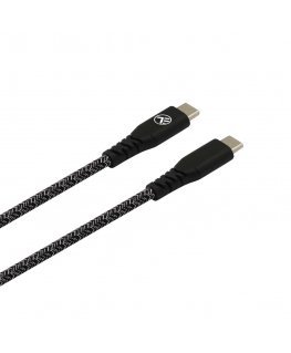 Tellur Green Data cable Type-C to Type-C 3A PD60W 1m nylon black