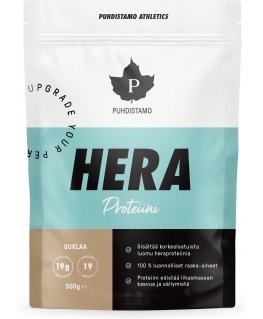 Puhdistamo Athletics Heraproteiini Suklaa -proteiinijauhe, 500 g