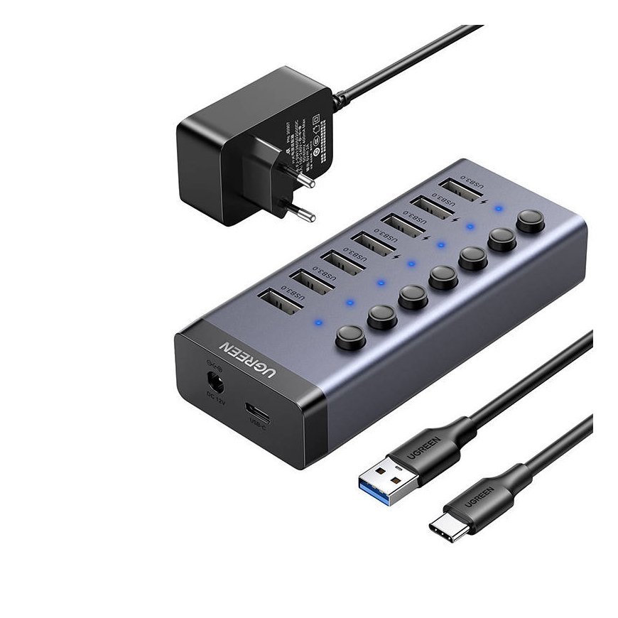 UGREEN Hub 7in1 USB-C, 7x USB-A