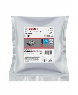 Bosch X-LOCK PrismaCeramic R781 Metal 125 mm, G80, 25pcs.