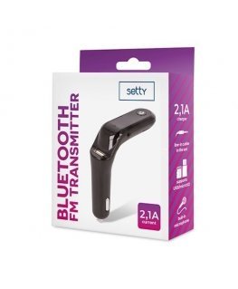 Setty TFM-02 FM-передатчик Автомобильный радиоприемник Bluetooth 5.0 / microSD / USB / AUX / 2.1A