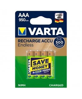 10x4 Varta Rechargeable Accu NiMh 800 mAh Micro