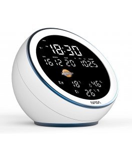 Nasa WSP1500 white Weather Station/Speaker BT Moon