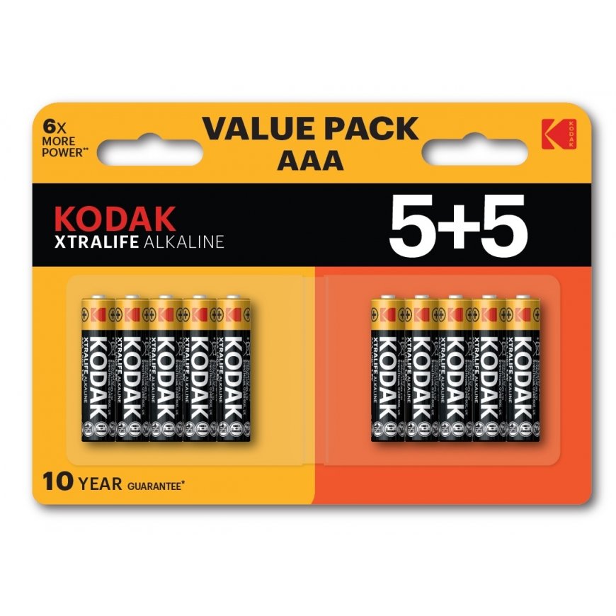 Kodak XTRALIFE Alkaline AAA 10 (5+5