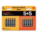 Kodak XTRALIFE Alkaline AAA Battery 10 (5+5 pack) Kodak XTRALIFE Alkaline AAA Battery 10 (5+5 pack)