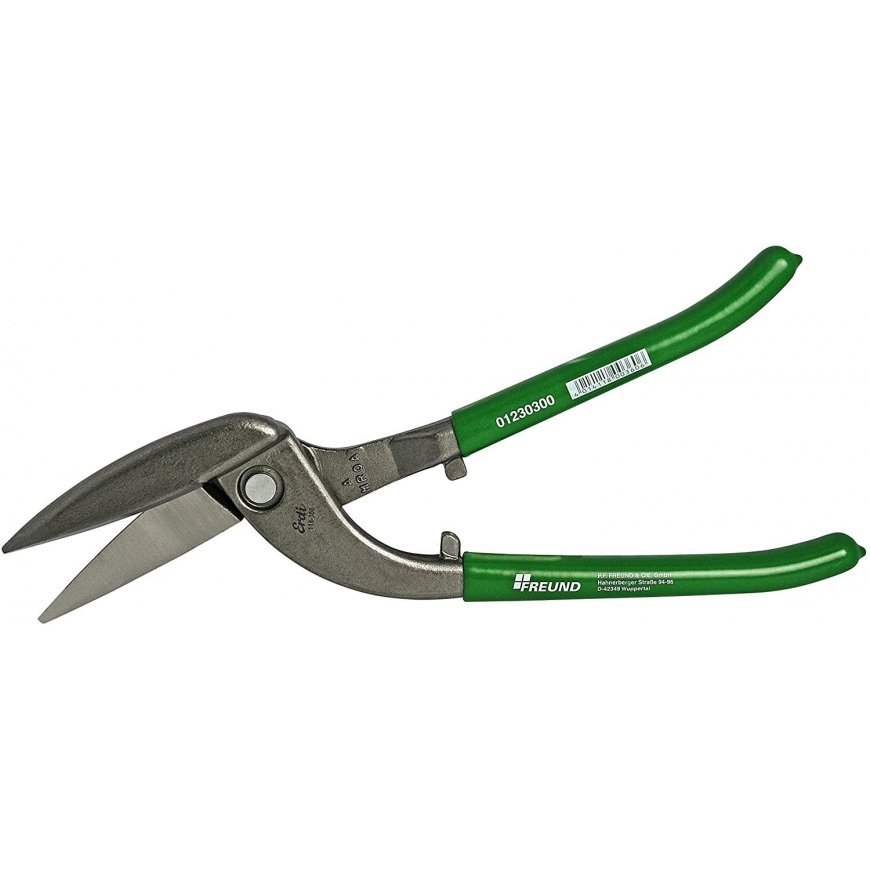 Freund "Pelikan" Skardos žirklės 300mm HRC 56, dešininės – 2