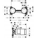 Hansgrohe Grundset potinkine dalis Hansgrohe Grundset potinkine dalis