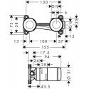Hansgrohe Grundset concealed part Hansgrohe Grundset concealed part