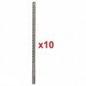 Bosch SDS-plus-5X grąžtas 10x200x260 mm, 10 vnt. Bosch SDS-plus-5X grąžtas 10x200x260 mm, 10 vnt.