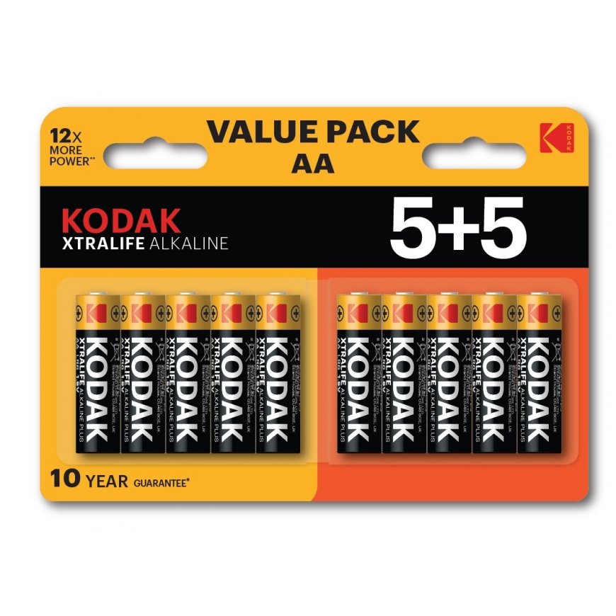 Kodak XTRALIFE Alkaline AA Battery 10