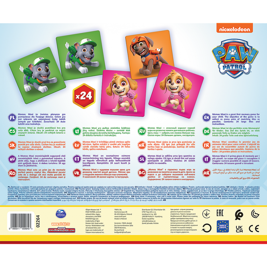 TREFL PAW PATROL Memo Maxi Käpapatrull – 3