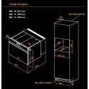 Built-in compact shock freezer with slow cooking function Irinox Freddy H45 HF452350002 Black glass Built-in compact shock freezer with slow cooking function Irinox Freddy H45 HF452350002 Black glass