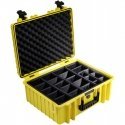 B&W Outdoor Case Type 6000 yellow padded partition insert B&W Outdoor Case Type 6000 yellow padded partition insert