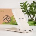 Tellur Green Qi wireless fast desk charger, 15W, cream Tellur Green Qi wireless fast desk charger, 15W, cream