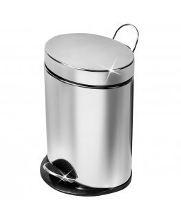ArtMoon Saturn Stainless Steel Oval Pedal Bin capacity 5L Shiny