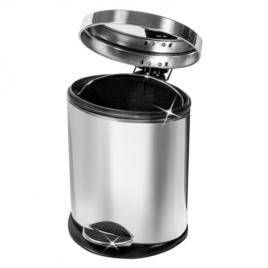 ArtMoon Saturn Bathroom Pedal Bin 12L Stainless Steel Polished – 3