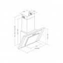 Chimney hood AKPO WK-4 NERO ECO 50 white Chimney hood AKPO WK-4 NERO ECO 50 white
