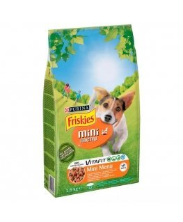 FRISKIES Mini Menu Vistas gaļa ar dārzeņiem - sausā barība suņiem - 1,5 kg