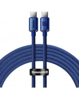 Baseus Crystal Shine cable USB-C to USB-C, 100W, 2m (blue)