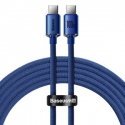 Baseus Crystal Shine cable USB-C to USB-C, 100W, 2m (blue) Baseus Crystal Shine cable USB-C to USB-C, 100W, 2m (blue)