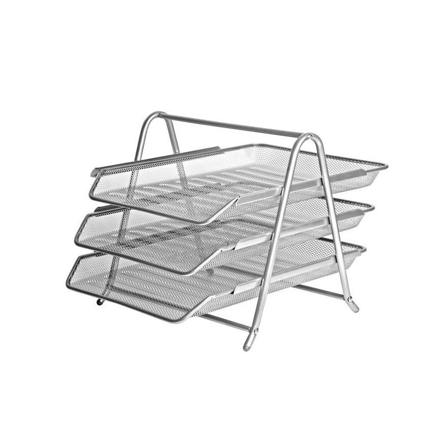 Document tray FOROFIS, 3 parts, silver color