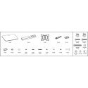 Mozi TS-2 Medium 23"-55" -television kääntyvä pöytäjalusta Mozi TS-2 Medium 23"-55" -television kääntyvä pöytäjalusta