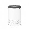 Brabantia Laundry Bin, 55 L dark grey / white