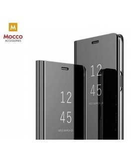 Mocco Clear View Cover Case Grāmatveida Maks Telefonam Samsung Galaxy A22 4G Melns