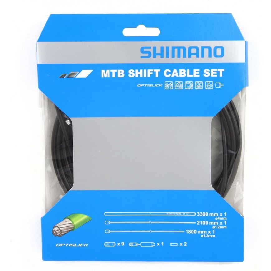 Shimano Optislik MTB -vaihdevaijerisetti, musta