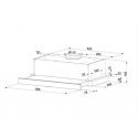 Telescopic hood MAAN Corona 2 Touch 60 315 m3/h, Black Telescopic hood MAAN Corona 2 Touch 60 315 m3/h, Black