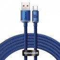 Baseus Crystal Shine cable USB to USB-C, 100W, 2m (blue) Baseus Crystal Shine cable USB to USB-C, 100W, 2m (blue)