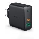 AUKEY PA-D3 mobile device charger Black 1xUSB C | 1xUSB A Power Delivery 3.0 60W 5.4A Dynamic Detect AUKEY PA-D3 mobile device charger Black 1xUSB C | 1xUSB A Power Delivery 3.0 60W 5.4A Dynamic Detect