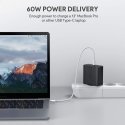 AUKEY PA-D3 mobiiliseadme laadija Must 1xUSB C | 1xUSB A toiteallikas 3,0 60 W 5,4 A dünaamiline tuvastamine AUKEY PA-D3 mobiiliseadme laadija Must 1xUSB C | 1xUSB A toiteallikas 3,0 60 W 5,4 A dünaamiline tuvastamine