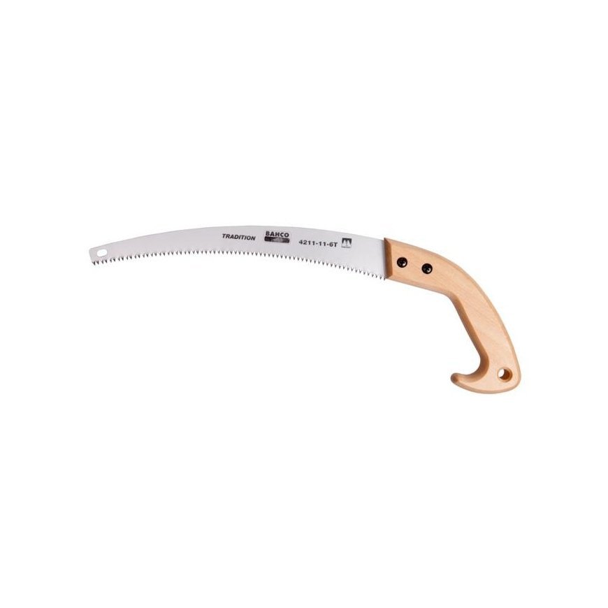 Bahco Pruning fluff, professional. Curved blade, strong, comfortable handle. Hardened teeth. Blade length 360 mm. – 3