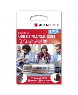 AgfaPhoto USB 3.0 2in1 32GB USB-TypeC