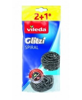 VILEDA tērauda tīrītājs Glitzi Spiral INOX 2+1