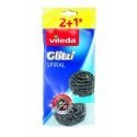 VILEDA tērauda tīrītājs Glitzi Spiral INOX 2+1 VILEDA tērauda tīrītājs Glitzi Spiral INOX 2+1