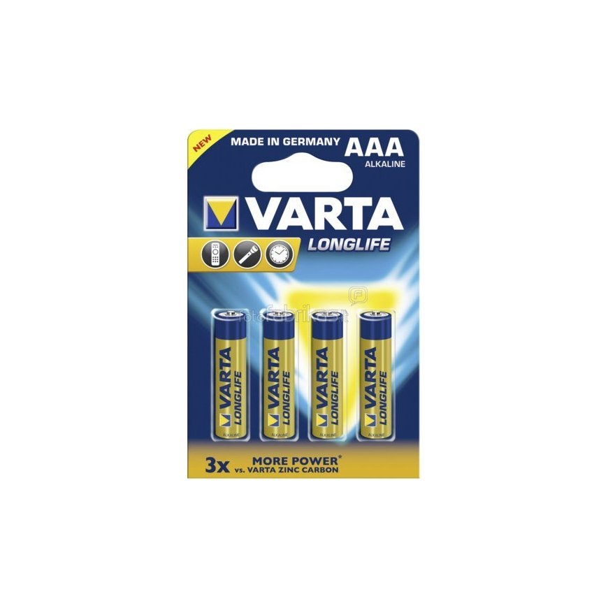 10x4 Varta Longlife Extra Micro AAA LR 03 PU inner box – 2