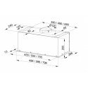 Built-in under-cabinet hood MAAN Fiugi 2 50 310 m3/h, White