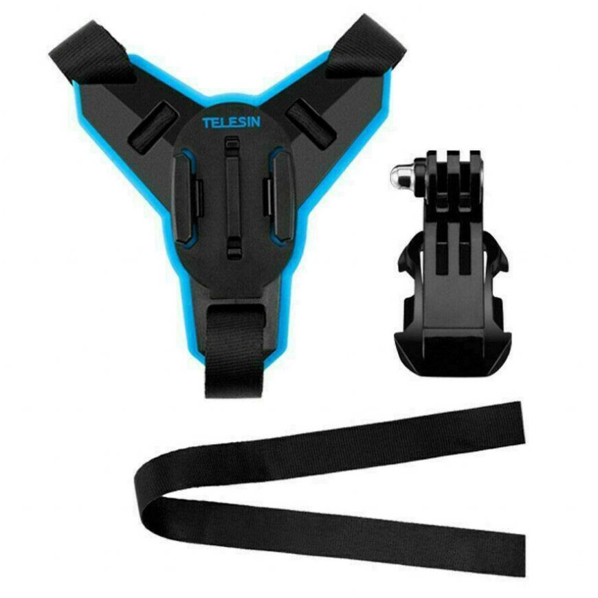 Telesin Motorcycle Helmet Chin + J-Hook