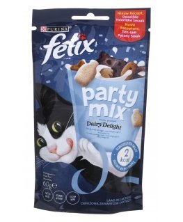 FELIX Party Mix Dairy Delight - Kaķu uzkoda - 60g