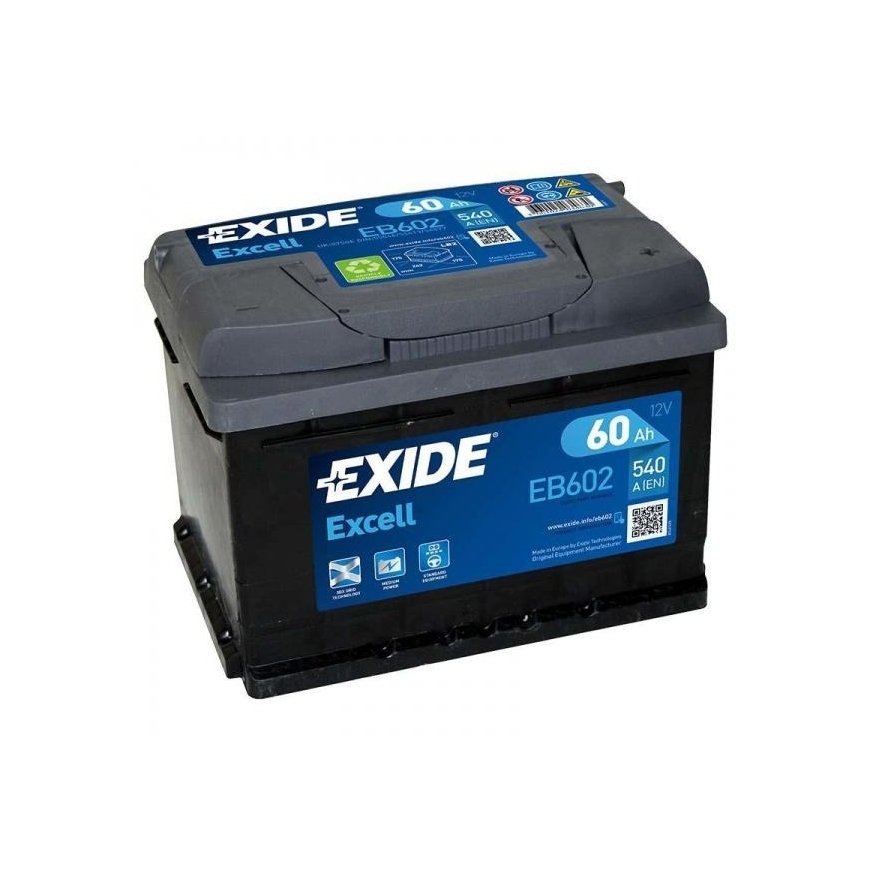 EXIDE EB602 60Ah 540A (EN) 12V