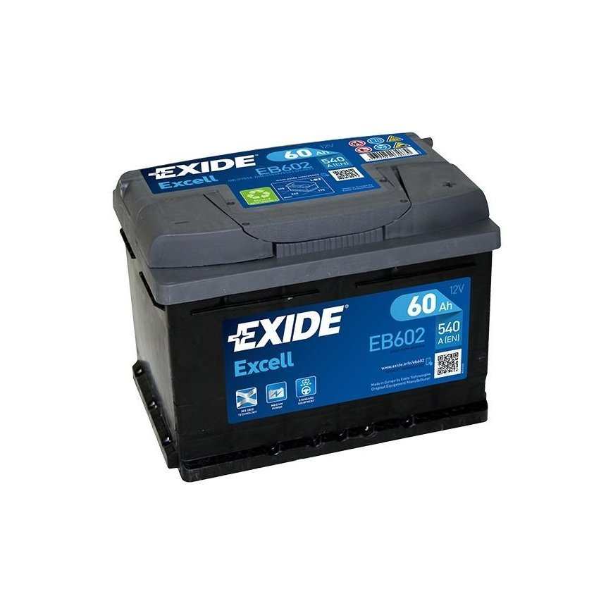 EXIDE EB602 60Ah 540A (EN) 12V akumuliatorius – 2
