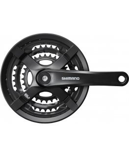 Shimano FC-TY501 crank set, 175 mm 48/38 / 28T, 6-8 years, with chain protection