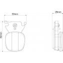 Herrmans H rail battery -takavalo Herrmans H rail battery -takavalo