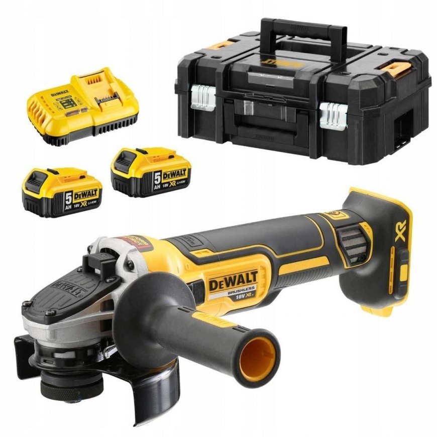 DeWalt cordless angle grinder DCG405P2-QW, 18V, 2x5Ah – 2